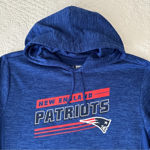 NFL Team Apparel New England Patriots Pullover Hoodie Sweatshirt Size Large - Picture 2 of 8